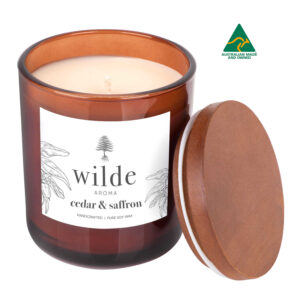 Cedar and Saffron Candle Large